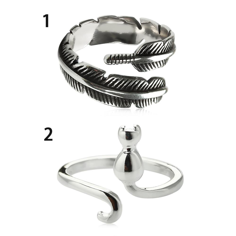 ORIENTLII Nhẫn Kim Loại Hỗ Trợ Đan Len