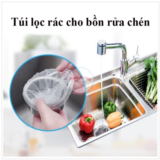 Lọc rác bồn rửa chén tiện dụng 100 túi