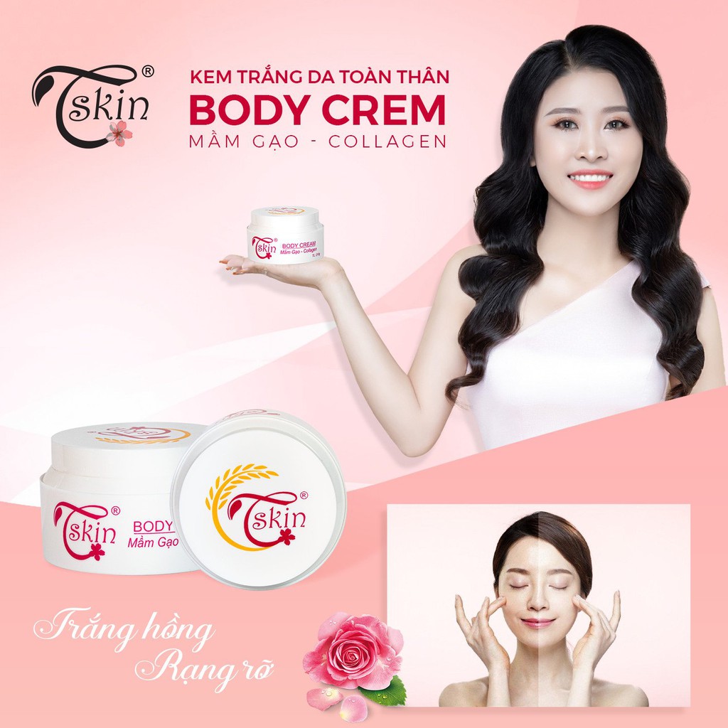 Kem trắng da toàn thân body Tskin Mầm Gạo | BigBuy360 - bigbuy360.vn