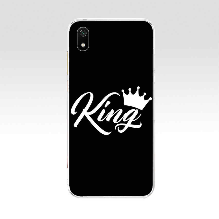 Ốp điện thoại mềm silicon Tpu họa tiết King Queen cho Xiaomi Redmi 5 Plus 5a 6 6a 7 7a
