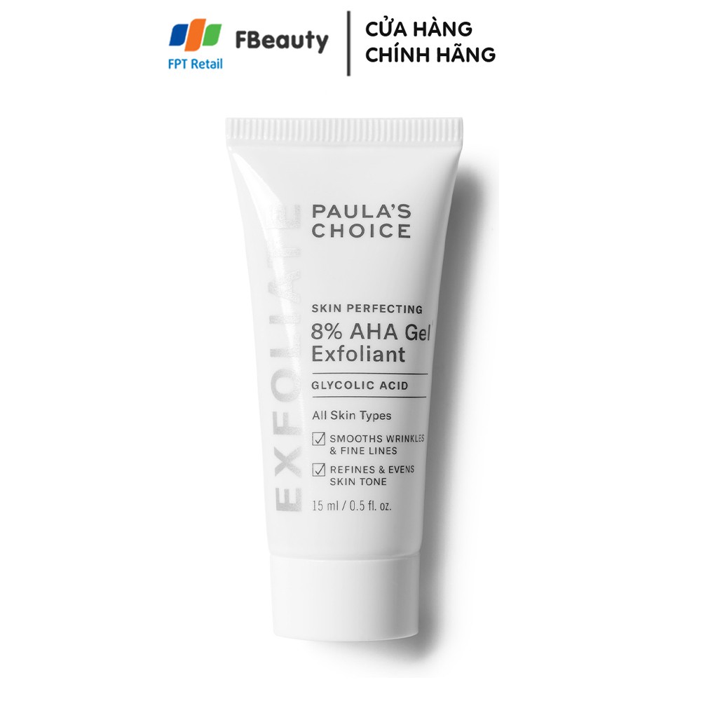 Gel loại bỏ tế bào chết Paula's Choice Skin Perfecting 8% AHA Gel Exfoliant 15ml