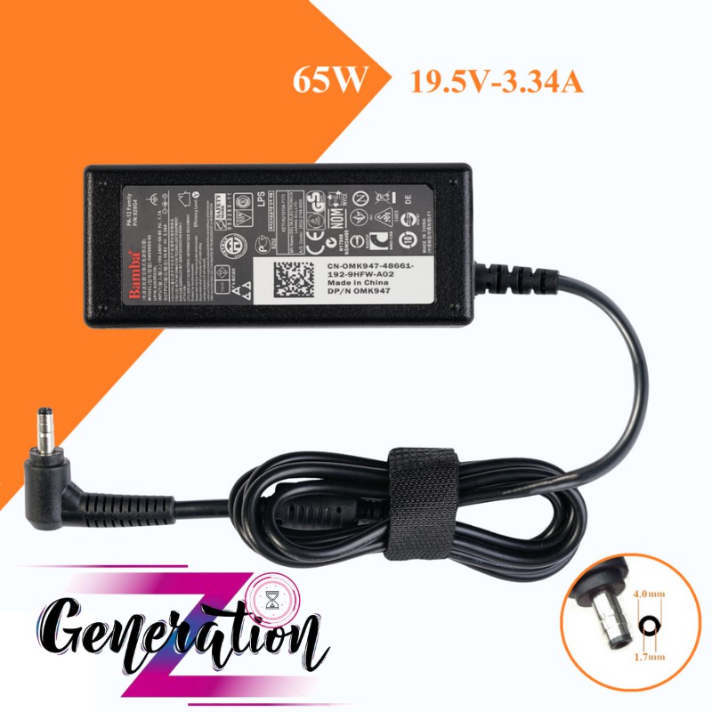 BỘ SẠC LAPTOP DELL 19.5V - 3.34A - ADAPTER DELL 19.5V - 3.34A