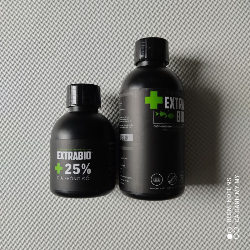 Vi sinh Extra bio 250ml và 125ml làm trong nước và giảm mùi hôi tanh