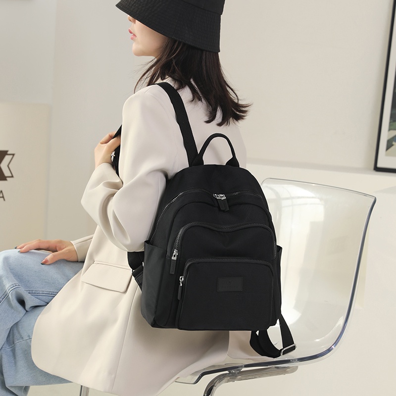 Ba Lô Canvas Siêu Nhẹ Chống Thấm Nước Thời Trang Cho Nữ