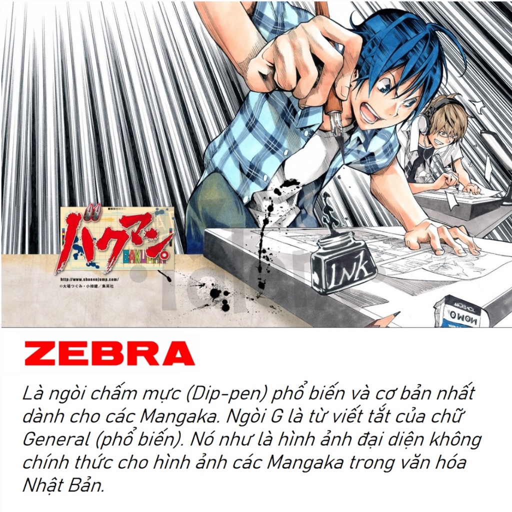 - Ngòi bút sắt vẽ MANGA - Zebra G