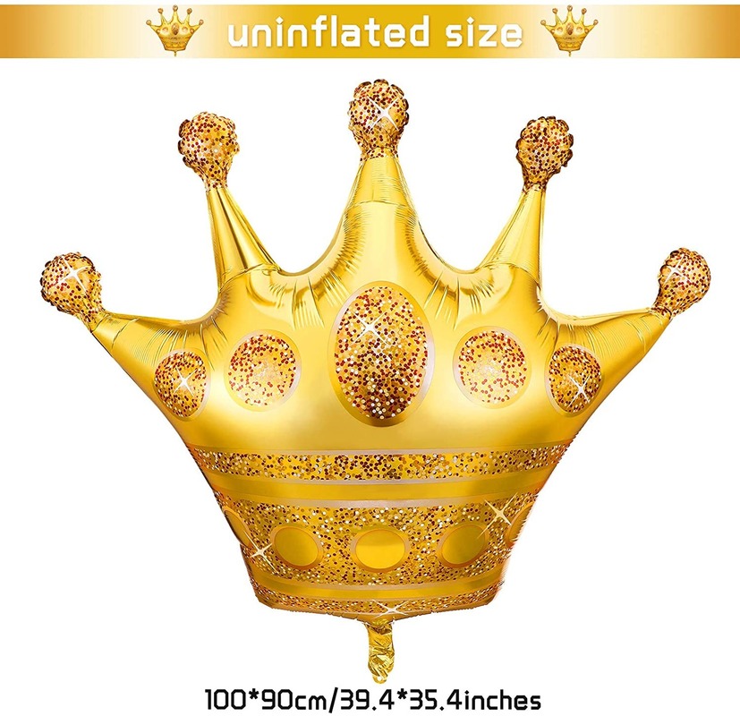 Bong Bóng Nhôm Hình Vương Miện Trang Trí Tiệc