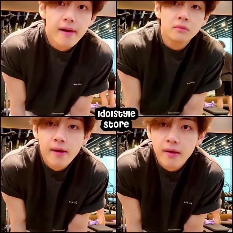 (áo kèm card Idol) áo thun công ty BH V bts