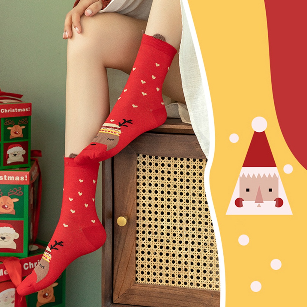 Vớ mềm chống trượt họa tiết giáng sinh cho bạn bè