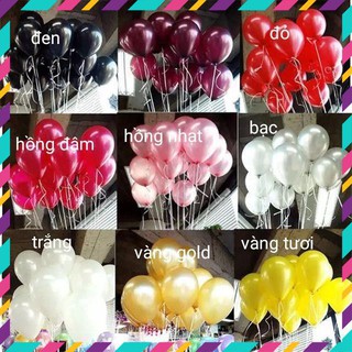 100 cái bong bóng nhũ tròn size 10"=30cm (giá sỉ 33k ) 007KIds