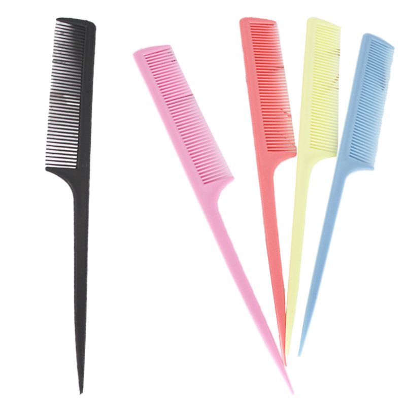 [Hàng mới về] Lược chải tóc bằng nhựa màu sắc đơn giản chiều dài 20.5cm