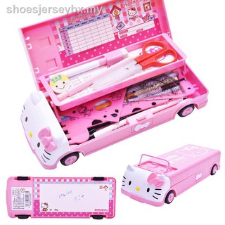 Hộp Đựng Bút Chì 123 Ngăn Hình Hello Kitty Dễ Thương Cho Bé