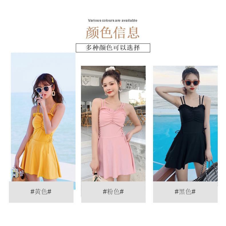 Bộ Đồ Bơi Che Phủ Bụng Phong Cách Hàn Quốc Quyến Rũ Dành Cho Nữ