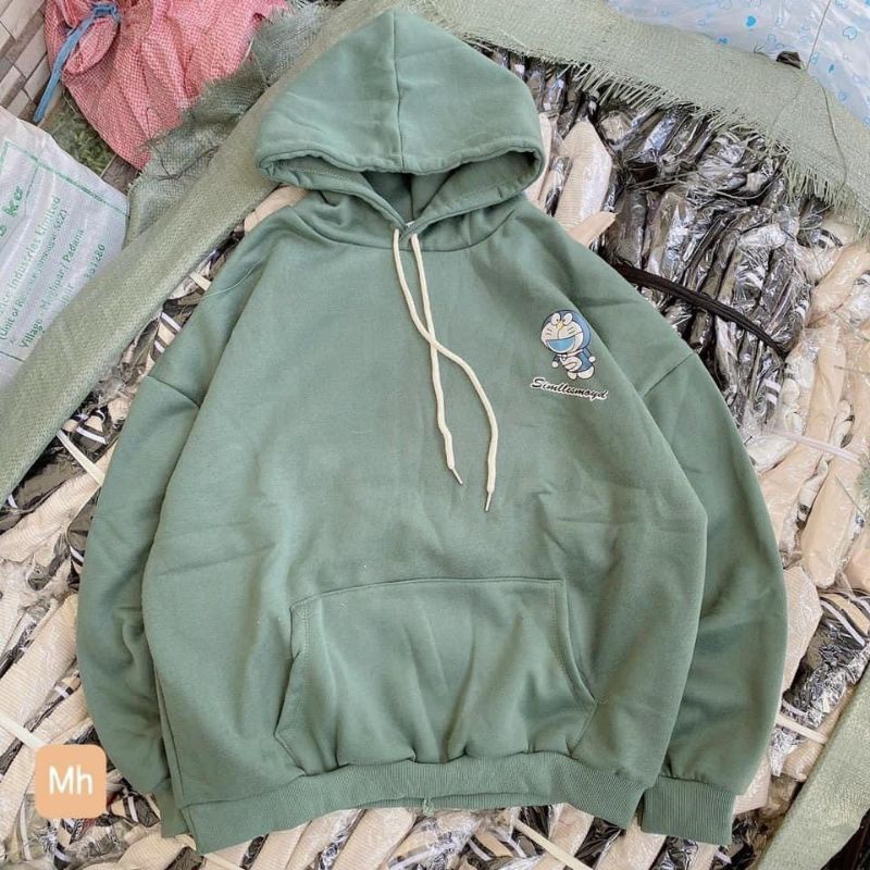 [MẪU HOODIE TREND 2021] Áo Hoodie chất NỈ , ÁO phom Rộng 100% Cotton Nam Nữ Unisex -In Hình DOREMON Siêu Hot