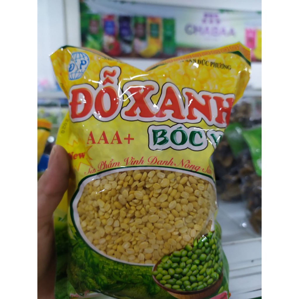 Đậu xanh bóc vỏ gói 500g