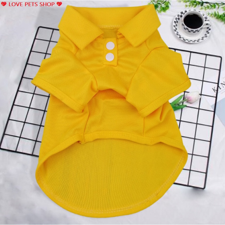 ÁO CHO CHÓ MÈO KIỂU DÁNG POLO -  LOVE PETS SHOP