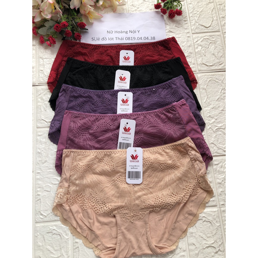 Quần Lót Wacoal Ren Pha Cotton Nhện To  phong phú