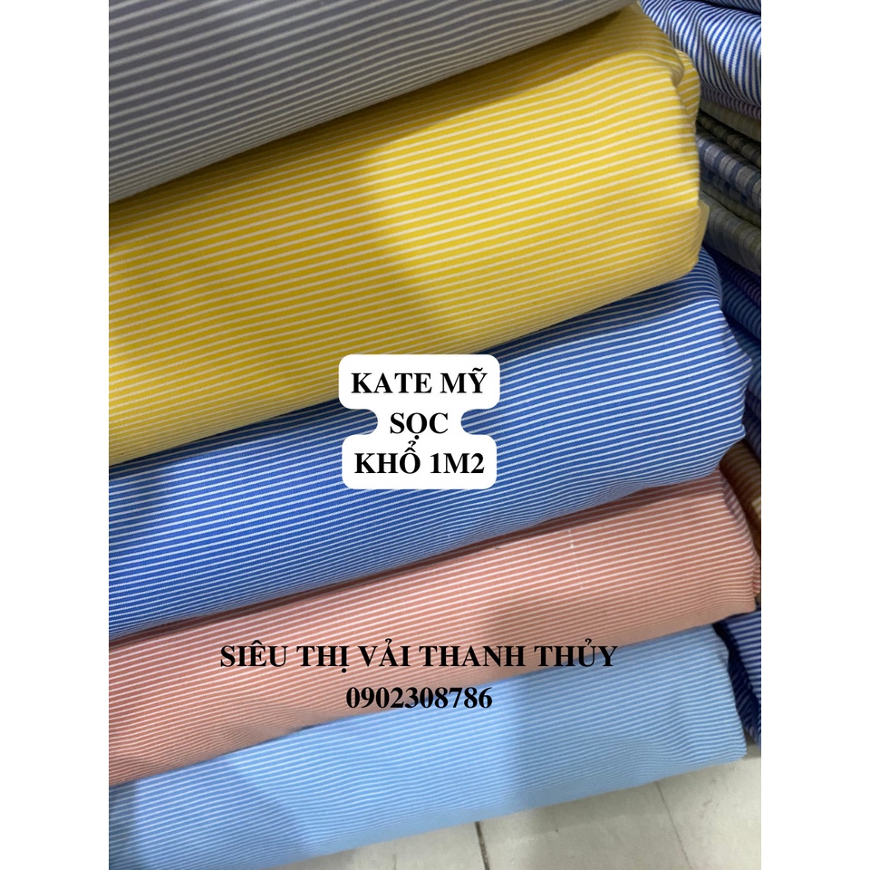 VẢI KATE SỌC (KHỔ 1M2) -DÒNG VẢI CÔNG SỞ