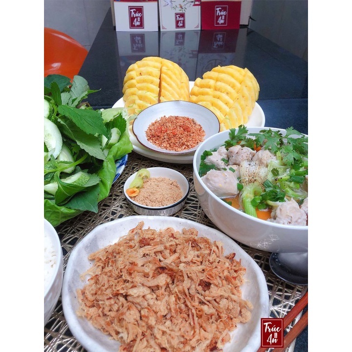Chà Bông Heo Nguyên Vị Truyền Thống - Loại hảo hạng giã tay nguyên thớ thịt, vị ngon như vị chà bông ngày xưa.