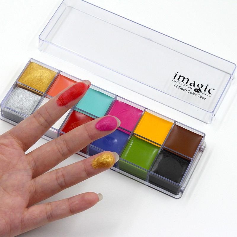 Bảng Màu Vẽ Cơ Thể IMAGIC BD-501 Trang Điểm Dự Tiệc Lâu Trôi Chống Nước 196g