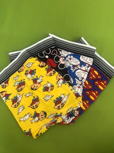 Quần lót nam - combo 4 quần đủ mẫu như hình size 35-85kg