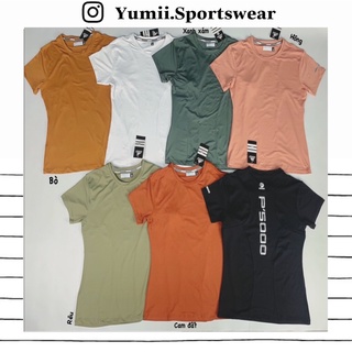 [ Yumii ] Áo Thun Thể Thao Tập Gym Yoga Nữ - Áo Thun Thể Thao P.500 Chữ Sau Lưng, Chất Thun Polly Mềm Mịn, Mát