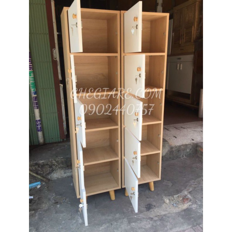 TỦ VĂN PHÒNG, TỦ LOCKER MINI 5 CÁNH CAO 160CM