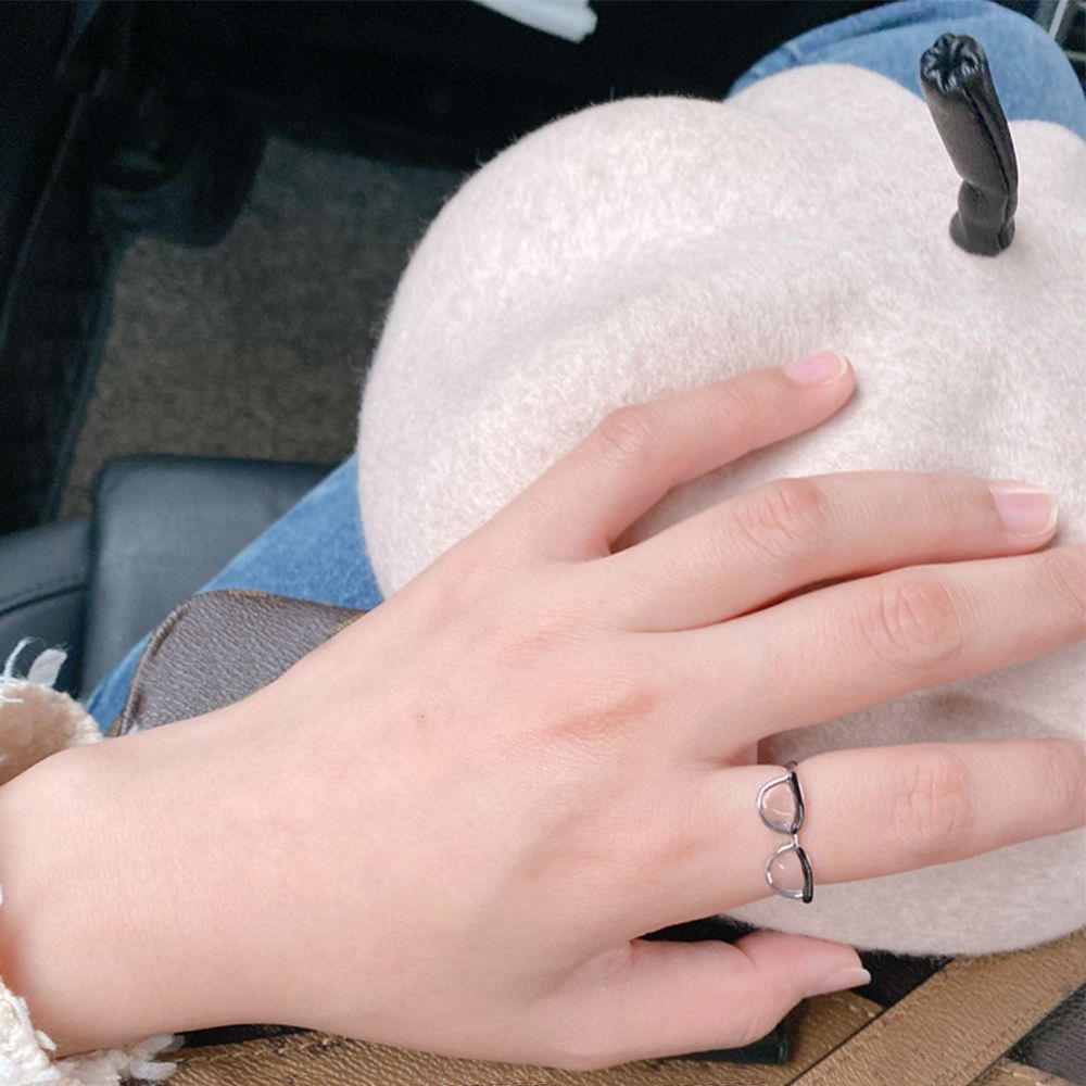 Nhẫn đeo ngón tay bằng đồng nhiều màu sắc thời trang dễ thương cho nữ