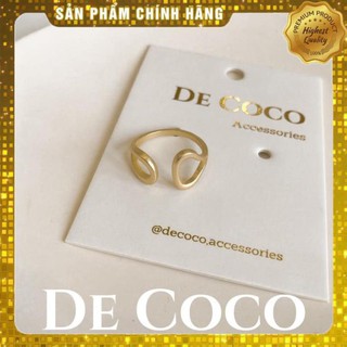 Nhẫn nữ màu vàng gold matte de Coco