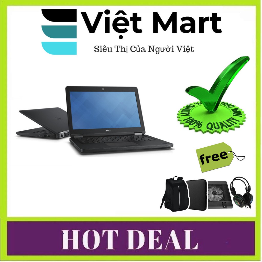 Laptop Dành Cho Doanh Nhân Dell Latitude E7240 Cảm Ứng (i7-4600U, 12.5inch, 8GB, SSD 480GB) + Bộ Quà Tặng