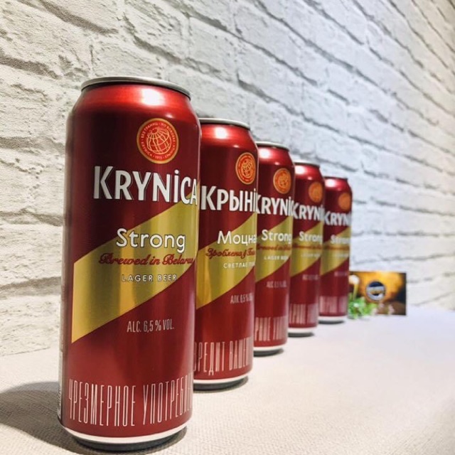 Bia Krynica Strong Nga lon 500ml