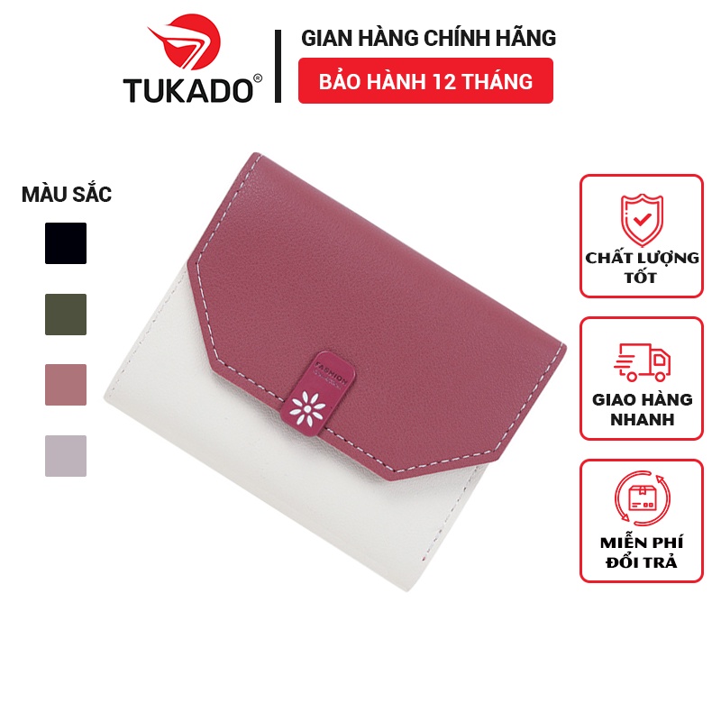 Ví Nữ Ngắn Mini Cầm Tay FOREVER YOUNG Đựng Tiền Gập 2 Nhỏ Gọn Nhiều Ngăn Tiện Dụng Giá Cực Rẻ FY88 - Tukado