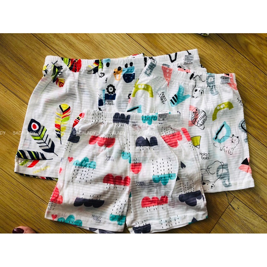 COMBO 4 Quần Short Baby Unisex Minou Xuất Hàn - Mẫu Ngẫu Nhiên - 2774