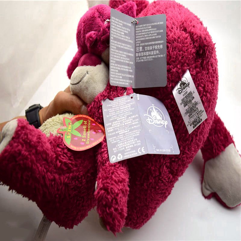 thú nhồi bông 35cm New Lotso Bears Plush Doll Disney New Toy Story 4 Soft Stuffed Strawberry Bear Gift dolls