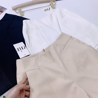Quần short cạp cạp cao