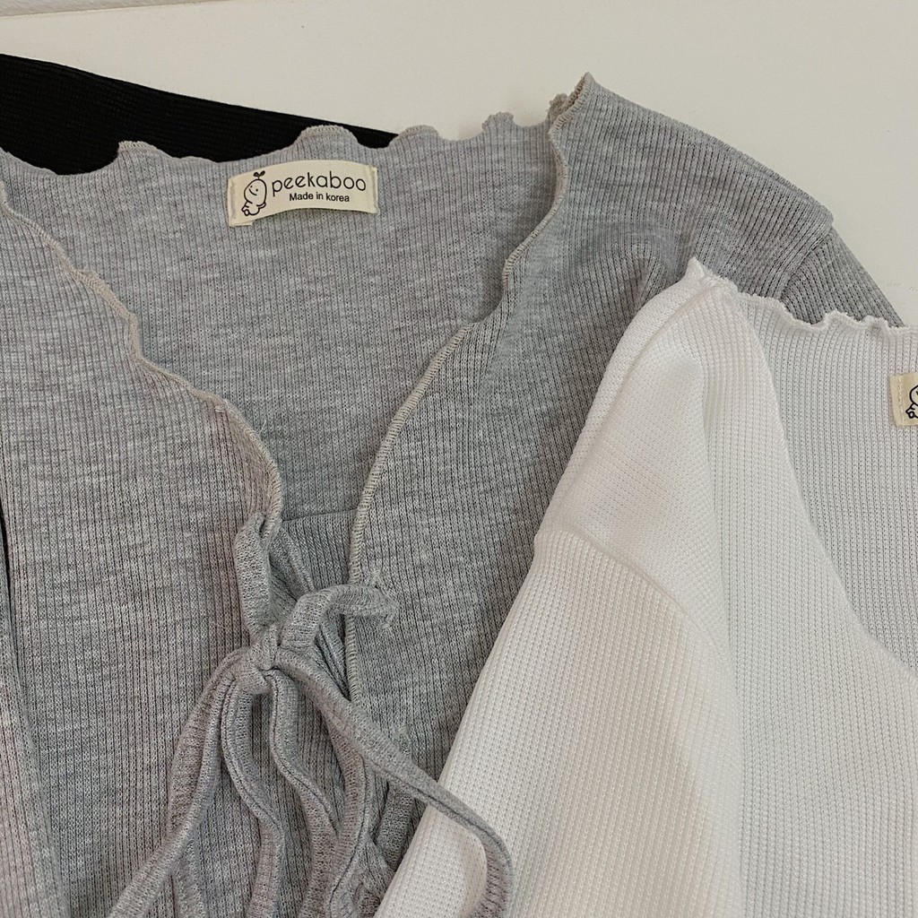 Áo Croptop viền đan dây | BigBuy360 - bigbuy360.vn