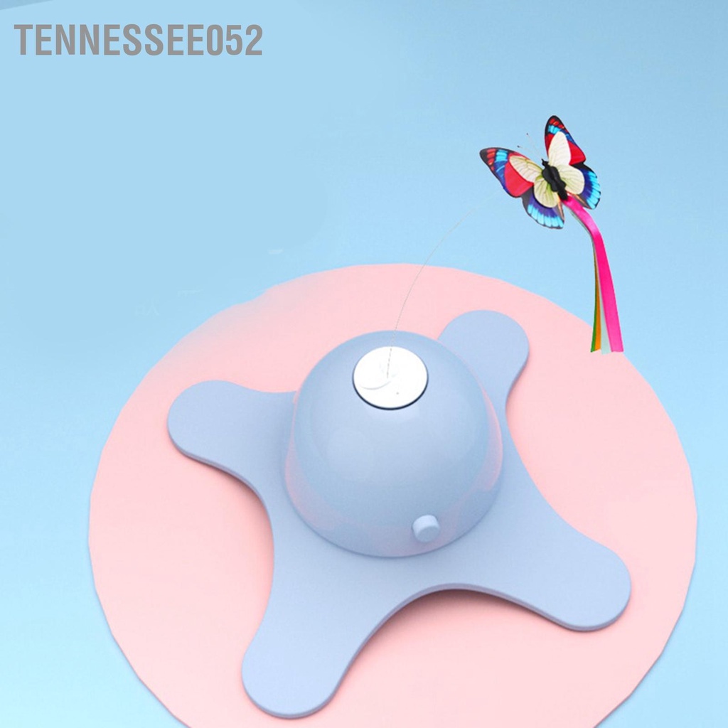 Tennessee052 Đồ chơi mèo bướm Chán nản xoay 360 độ tương tác với 3 con nhấp nháy