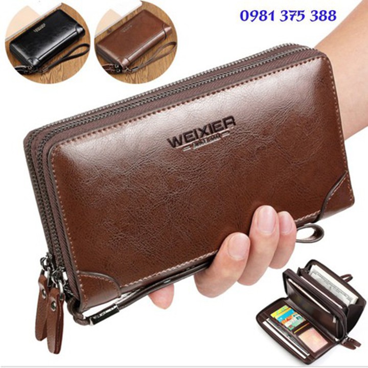 Ví cầm tay👝 FREESHIP👝 ví 2 ngăn đựng điện thoại cao cấp