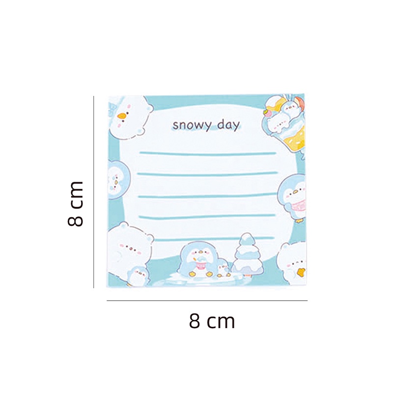 Set 50 Tấm Giấy Ghi Chú Tự Dính Hình Hoạt Hình Nhật Bản Đáng Yêu