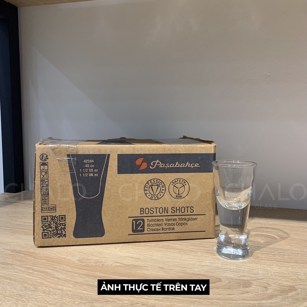 Ly shot thuỷ tinh B52 Pasabahce Boston Shot 46ml ~ 65ml - 42584 &amp; 41823 [Chính hãng - Made in Turkey]