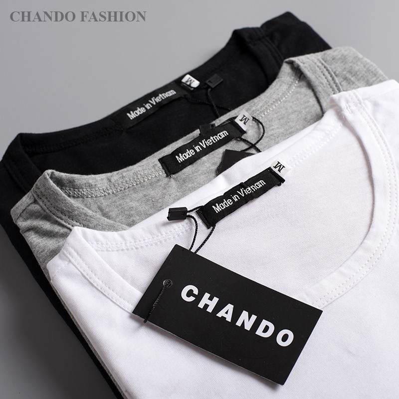 Áo thun nam cộc tay Chando chất vải cotton thấm hút mồ hôi tốt CD01 | BigBuy360 - bigbuy360.vn