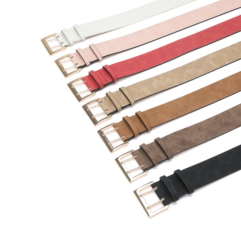 Dây Thắt Lưng Hai Đầu Khóa Kim Bản Rộng Bằng Hợp Kim Đa Năng Cho Nữ