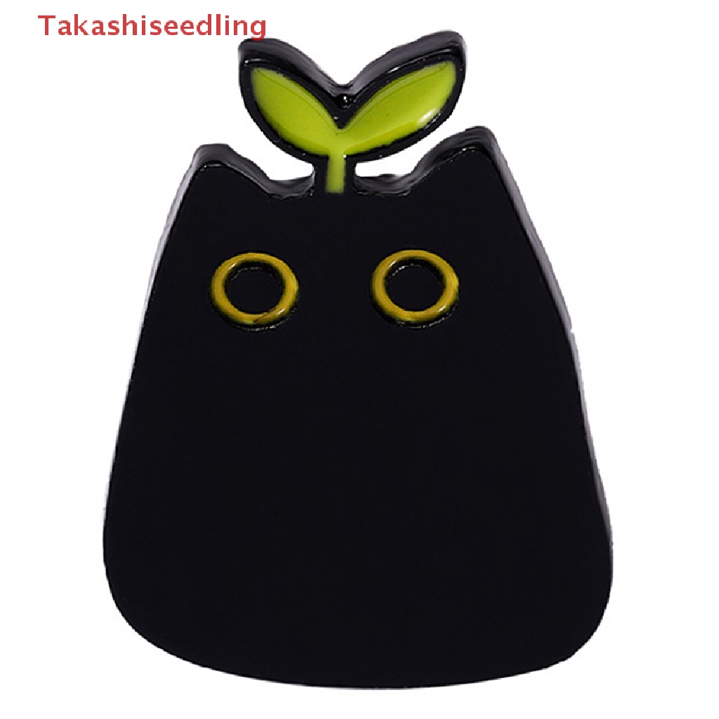 Huy Hiệu Cài Áo Hình Mèo Đen Hoạt Hình Đáng Yêu