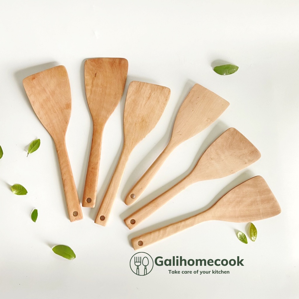 Xẻng xào, sạn chiên xào bằng gỗ hàng xuất khẩu cao cấp | Galihomecook  XGN-1