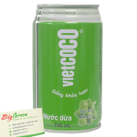 Nước Dừa Lon Vietcoco 330ml