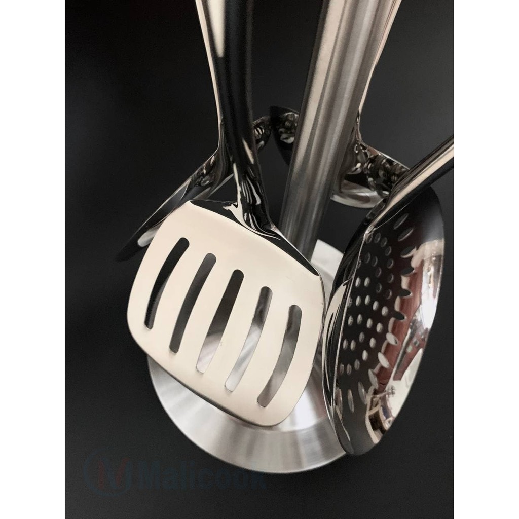 Bộ Muôi canh và Xẻng chiên xào Inox Cao Cấp Malicook [XẢ KHO, FREESHIP]