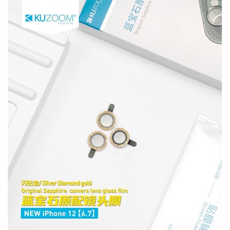 Ốp Viền Kính Bảo Vệ Camera Cao cấp Kim Cương Của Kuzoom 11Promax/12Promax