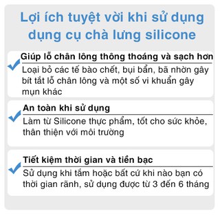 Dây Chà Lưng Massage Cơ Thể Khi Tắm Bằng Silicone Gai