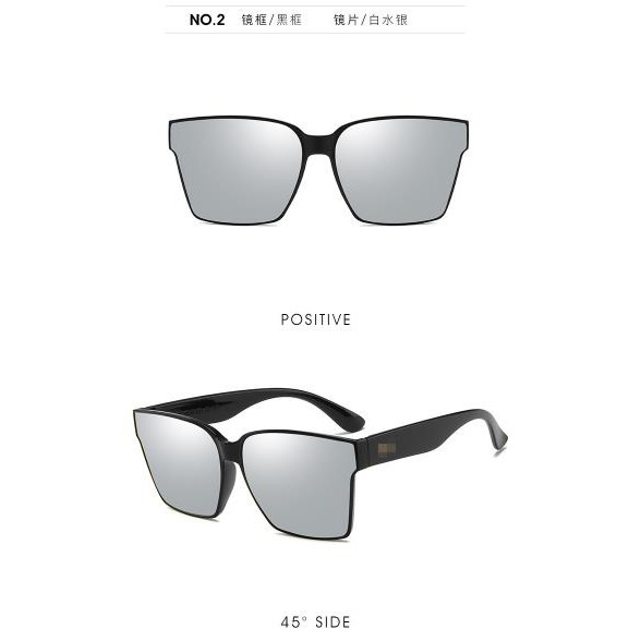 GD Fashion square sunglasses, ocean piece, retro sunglasses, Korean version of personality glasses, trendy all-match sun