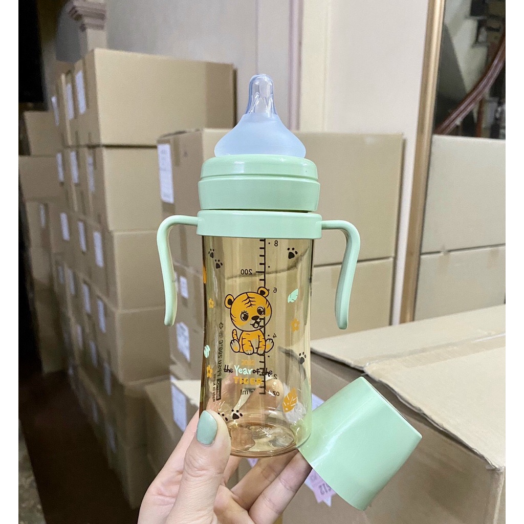Bình sữa Bebepick (Bình chim vàng/hồng) Hàn quốc PPSU 150/250ml[Cam kết chính hãng]kèm núm ti siêu mềm(hỗ trợ chọn núm)
