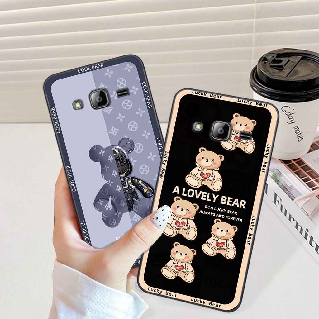 Ốp Samsung J310 / J3 2016 bear brick, gấu đáng yêu, dễ thương